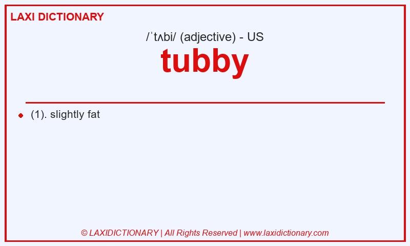 Definition tubby in American English