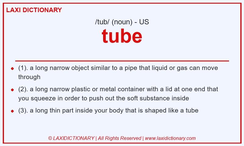 Definition tube in American English