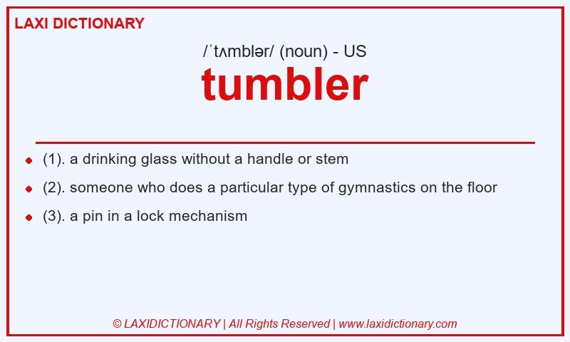 Definition tumbler in American English