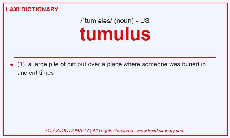 Definition tumulus in American English