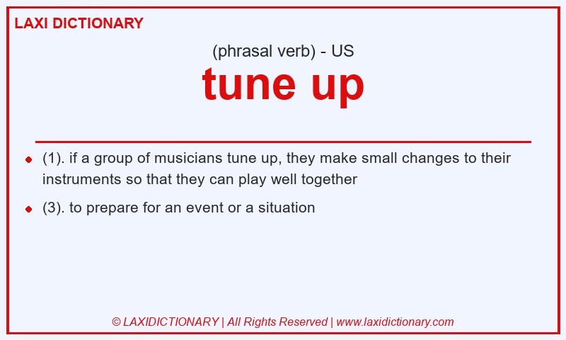 Definition tune up in American English