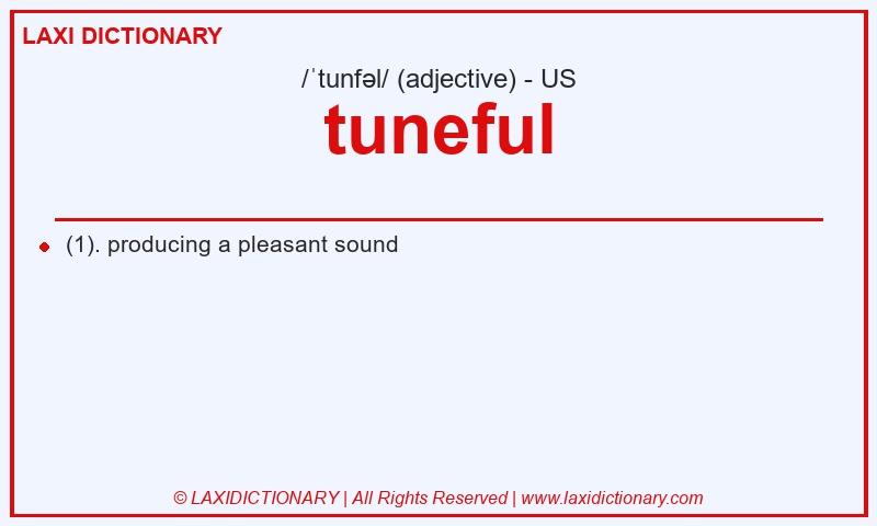 Definition tuneful in American English