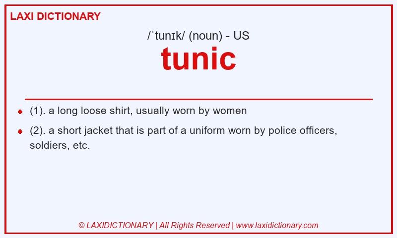 Definition tunic in American English