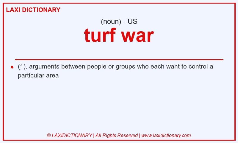 Definition turf war in American English