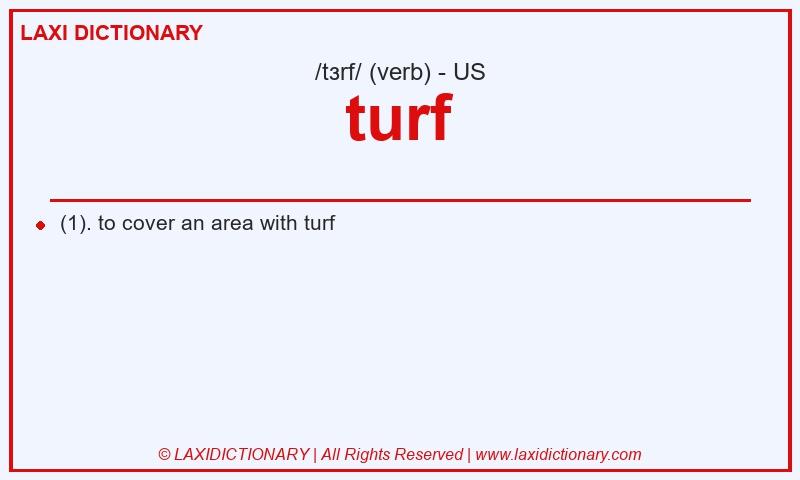 Definition turf in American English
