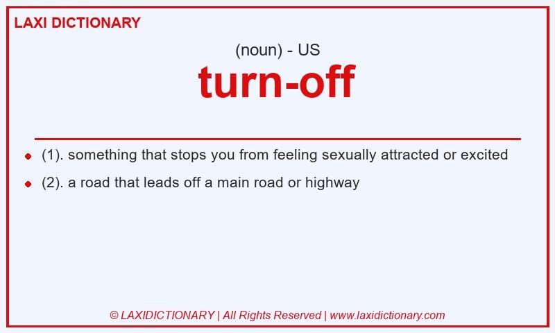 Definition turn-off in American English