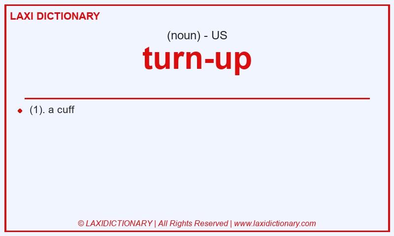 Definition turn-up in American English