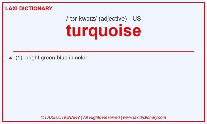 Definition turquoise in American English