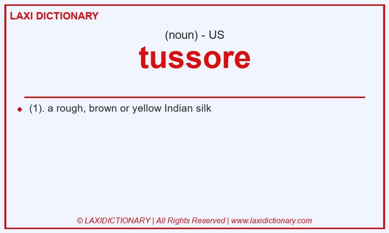 Definition tussore in American English