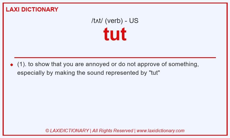 Definition tut in American English