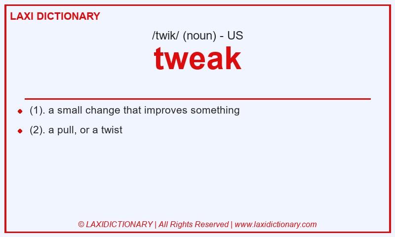 Definition tweak in American English