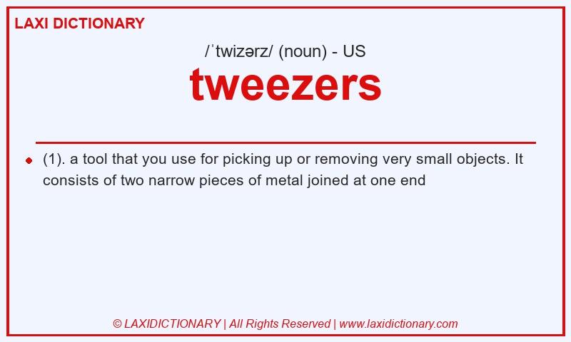 Definition tweezers in American English
