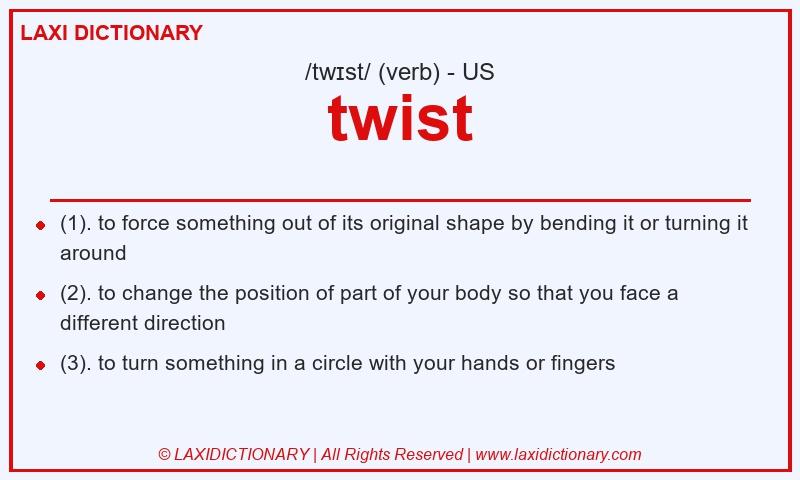 Definition twist in American English