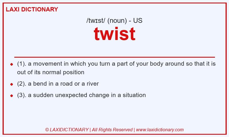 Definition twist in American English