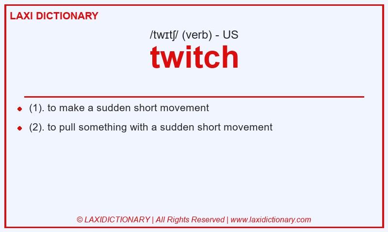 Definition twitch in American English