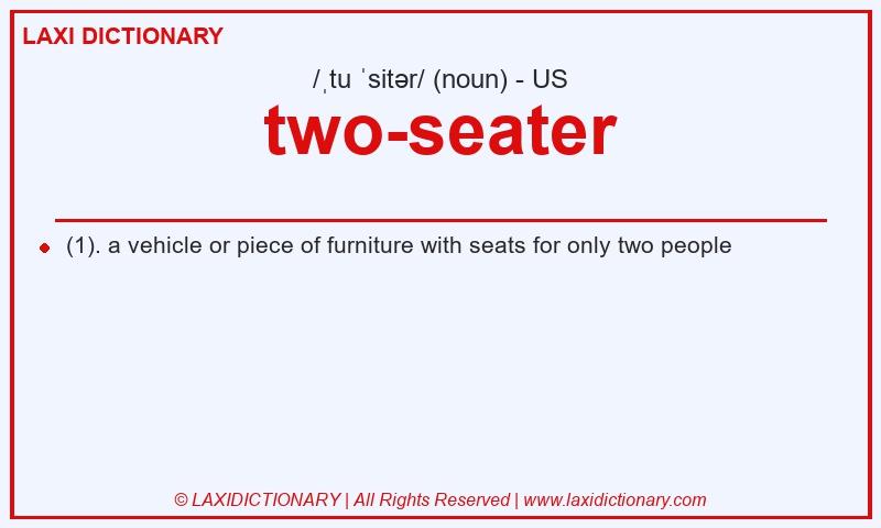 Definition two-seater in American English
