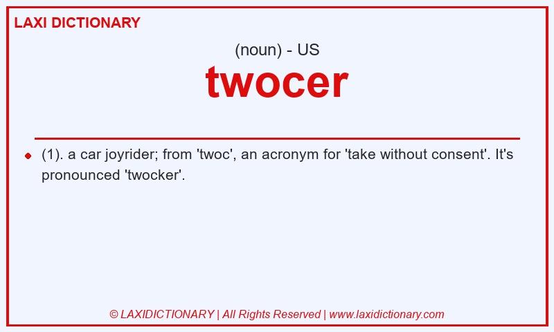 Definition twocer in American English