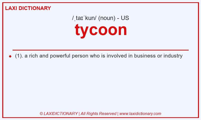 Definition tycoon in American English
