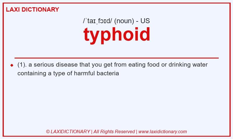 Definition typhoid in American English
