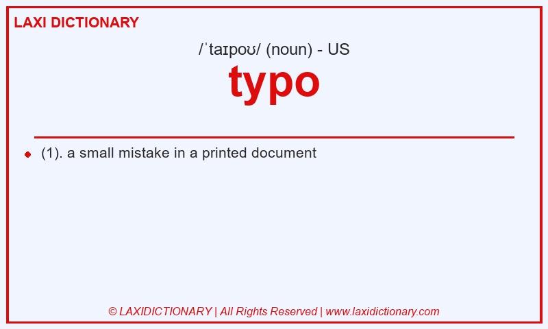 Definition typo in American English