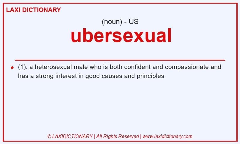 Definition ubersexual in American English