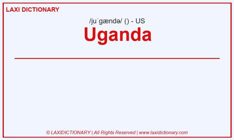 Definition Uganda in American English