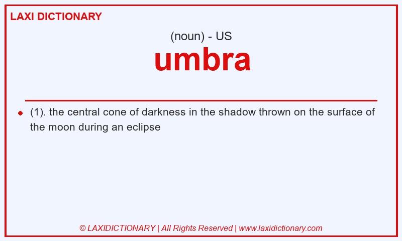Definition umbra in American English