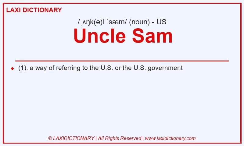 Definition Uncle Sam in American English