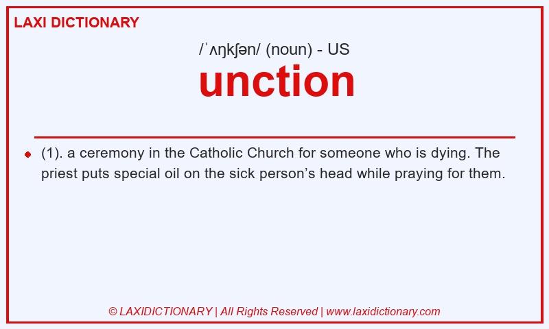 Definition unction in American English