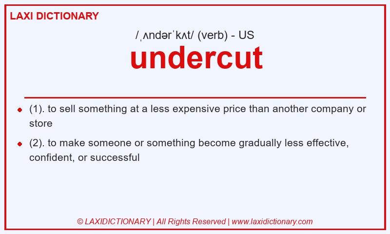 Definition undercut in American English