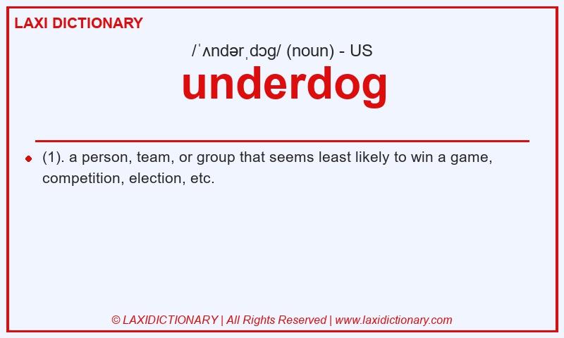 Definition underdog in American English