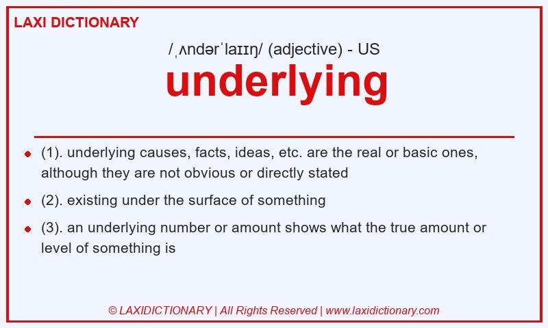 Definition underlying in American English
