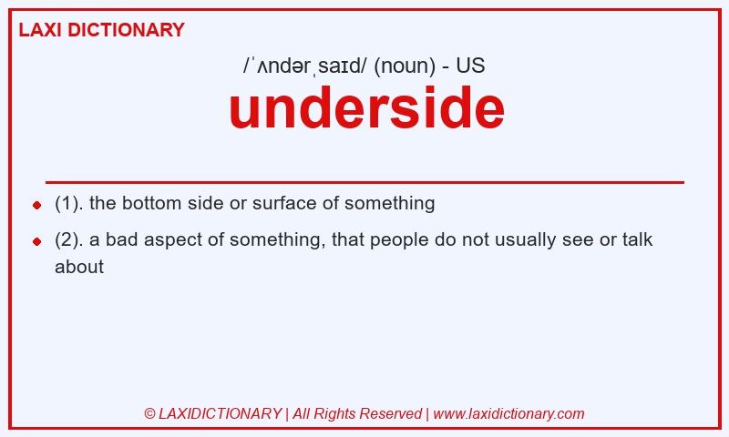 Definition underside in American English