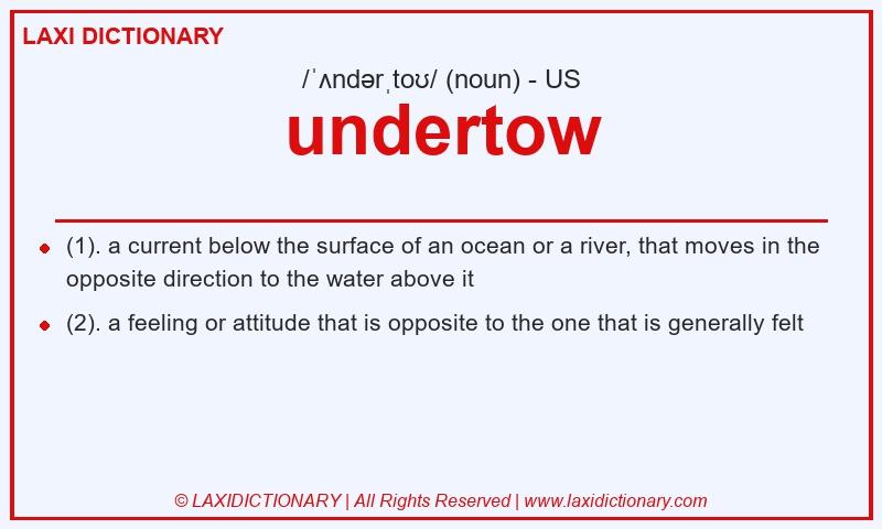 Definition undertow in American English