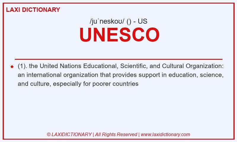 Definition UNESCO in American English