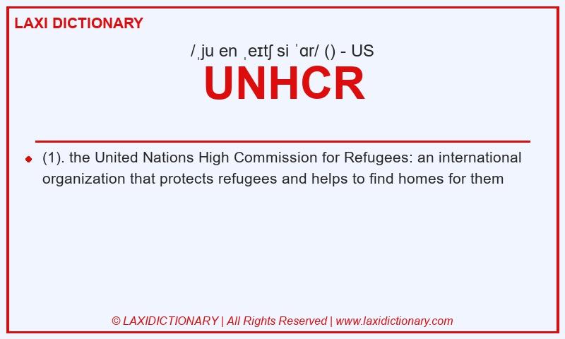 Definition UNHCR in American English