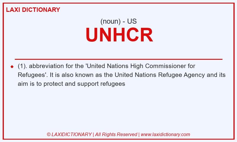 Definition UNHCR in American English