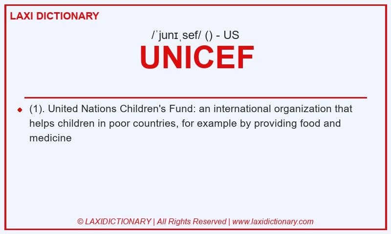 Definition UNICEF in American English