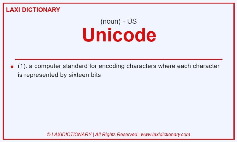 Definition Unicode in American English