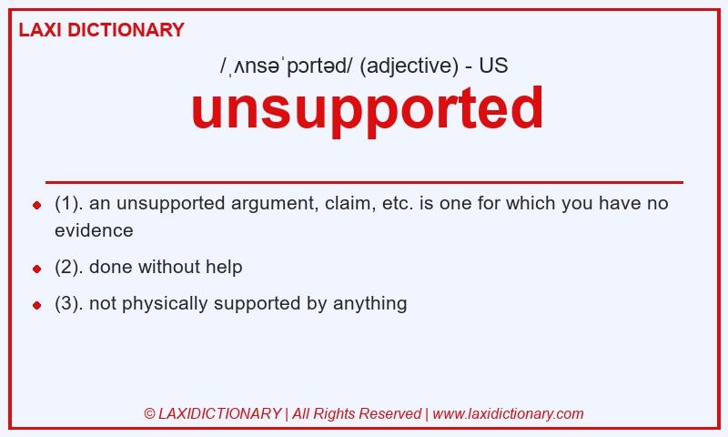 Definition unsupported in American English