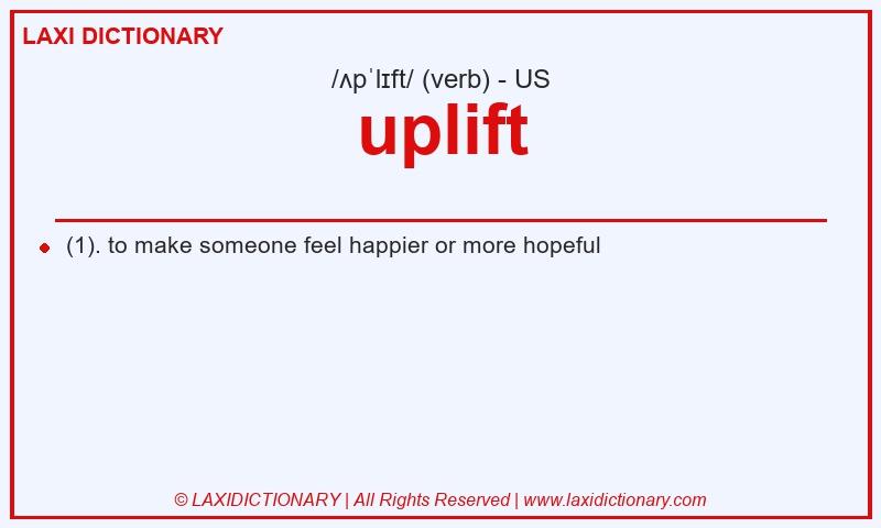 Definition uplift in American English