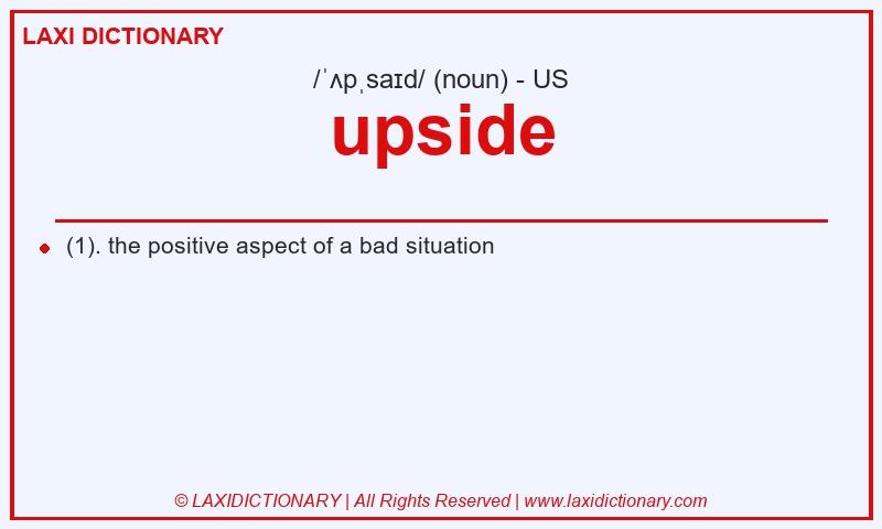 Definition upside in American English
