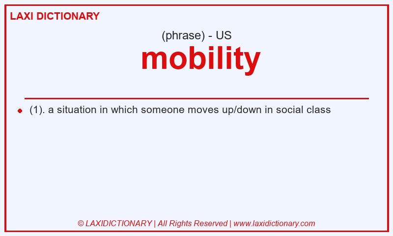 Definition  mobility in American English