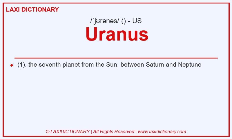 Definition Uranus in American English
