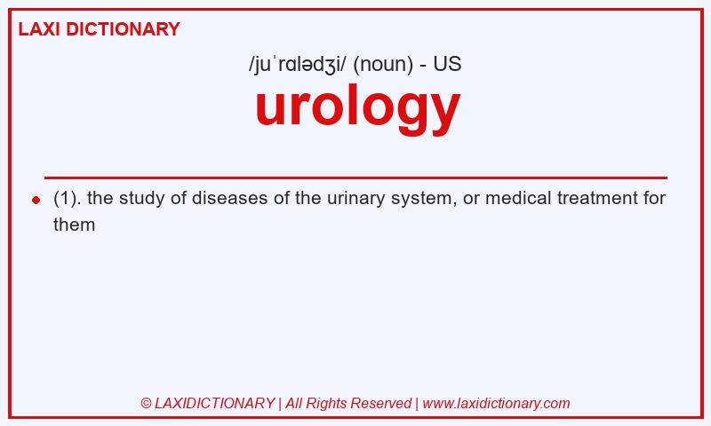 Definition urology in American English