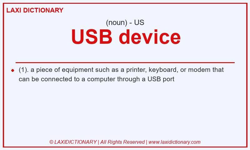 Definition USB device in American English
