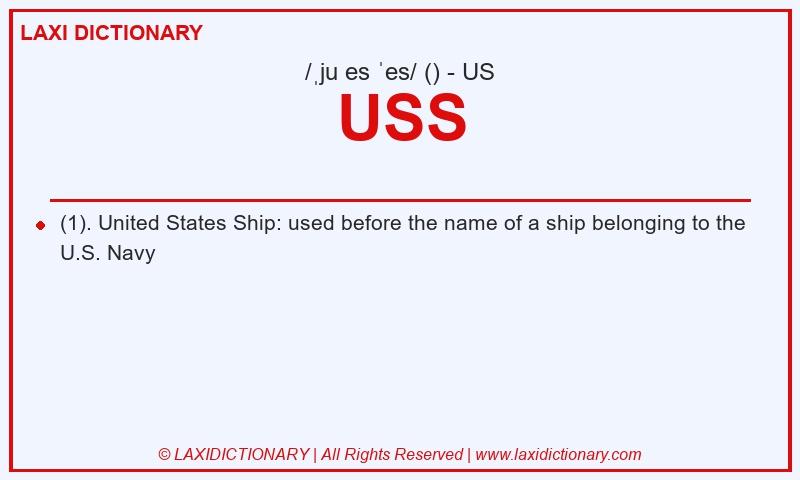 Definition USS in American English