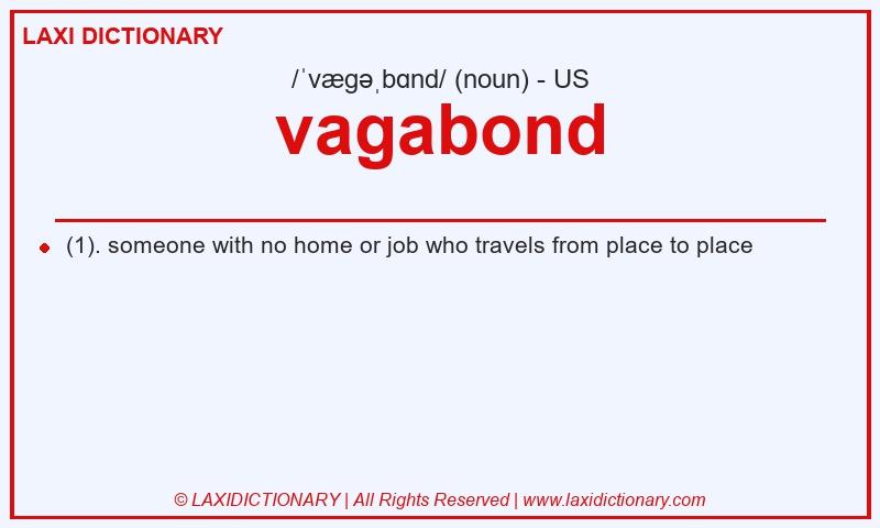Definition vagabond in American English