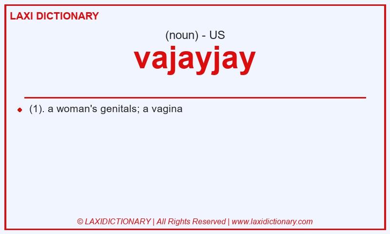 Definition vajayjay in American English