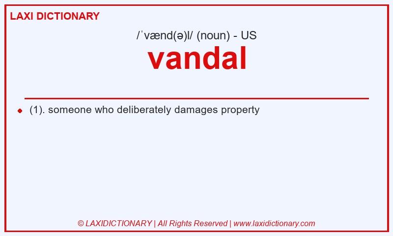 Definition vandal in American English